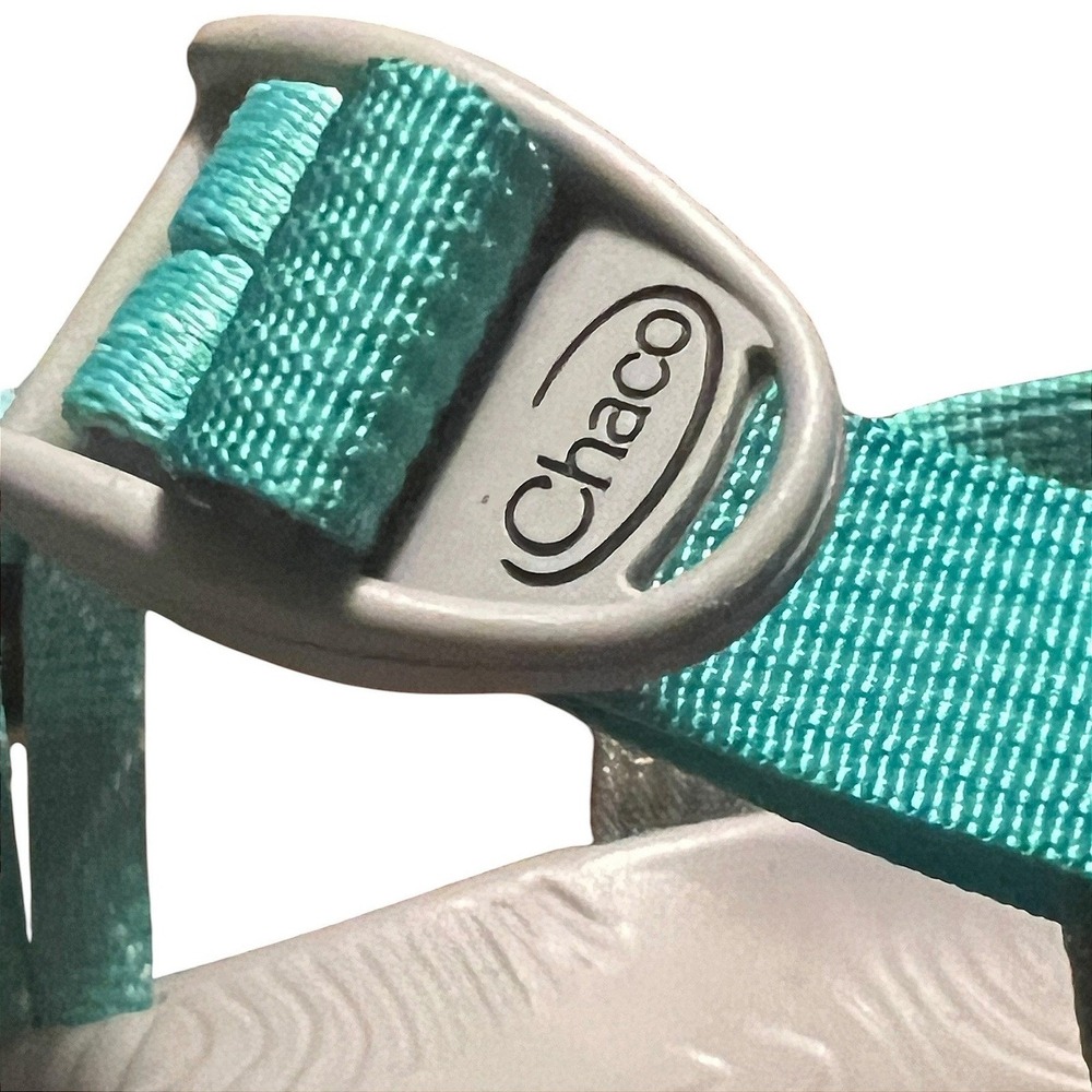 Chaco Z/Cloud X2 Womens 8 Teal Aqua Strappy Toe Loop Hiking Sandals J106622 - Picture 15 of 16